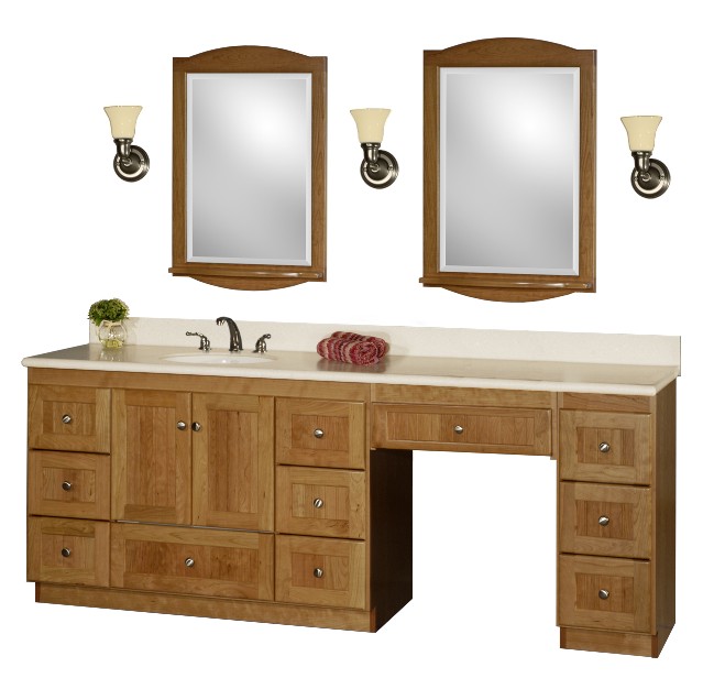 48 Inch Bathroom Vanity With Makeup Area 72" Clinton Double Vanity